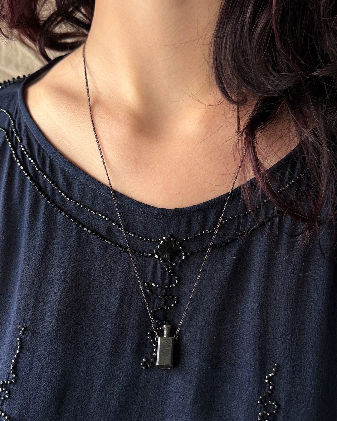 Sterling Bottle Pendant Necklace