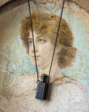 Sterling Bottle Pendant Necklace