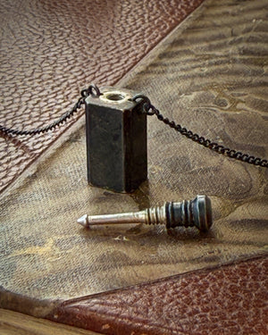 Sterling Bottle Pendant Necklace