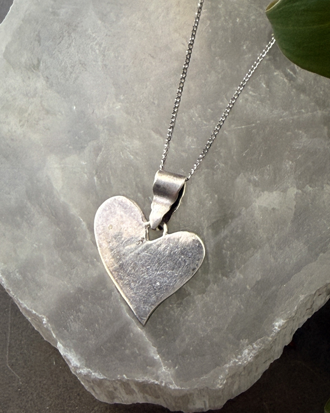 Stylized Sterling Heart Necklace