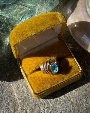 90s Vermeil Crystal Ring