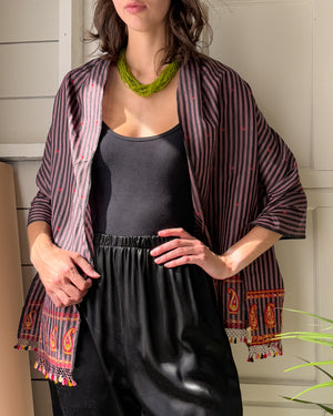 Handwoven Indian Silk Shawl