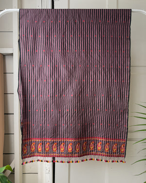 Handwoven Indian Silk Shawl