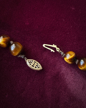 Tiger's Eye Beaded Necklace