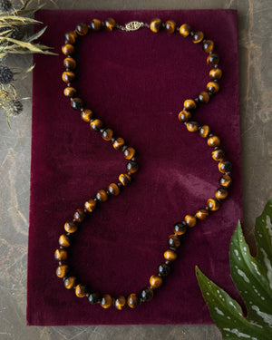Tiger's Eye Beaded Necklace