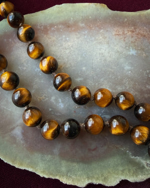 Tiger's Eye Beaded Necklace