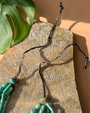 Natural Turquoise Beaded Necklace