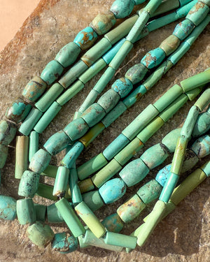 Natural Turquoise Beaded Necklace