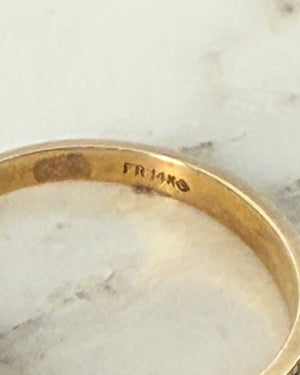 14K Gold & Diamond Two Tone Ring