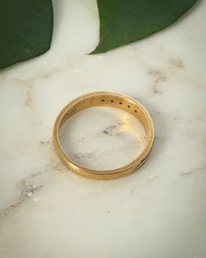 14K Gold & Diamond Two Tone Ring