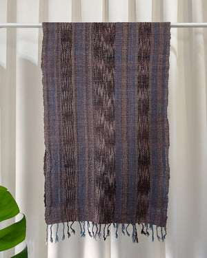 80s Artisan Handwoven Cotton Scarf