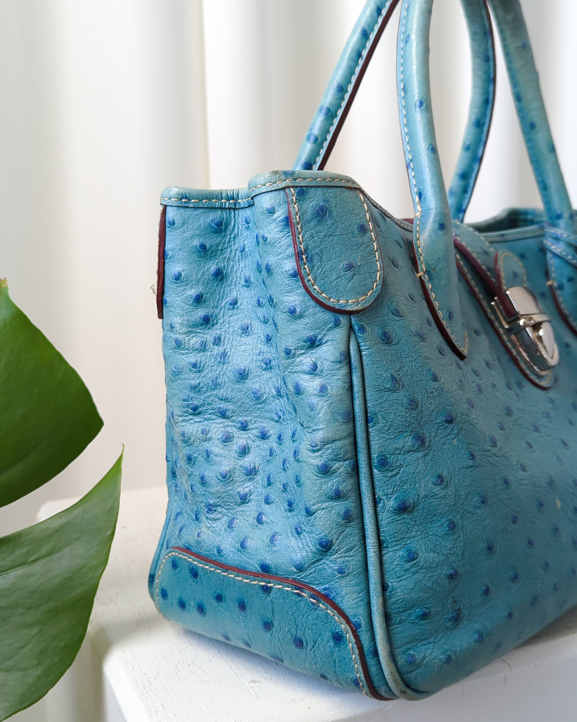 teal turquoise handbag