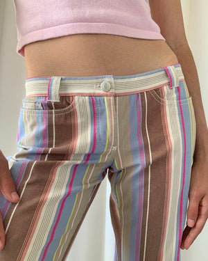 Y2K Low Rise Dolce & Gabbana Stripe Pants