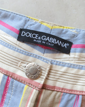 Y2K Low Rise Dolce & Gabbana Stripe Pants