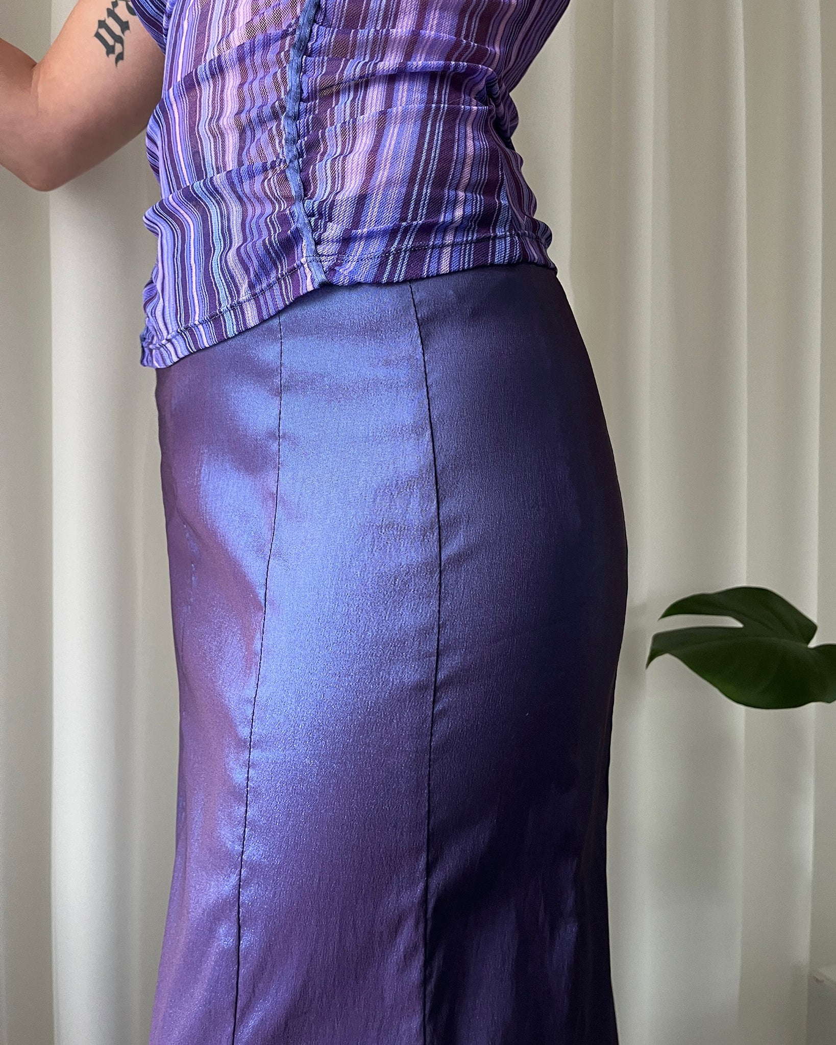 70s Purple Velveteen Hot Pants - Lucky Vintage