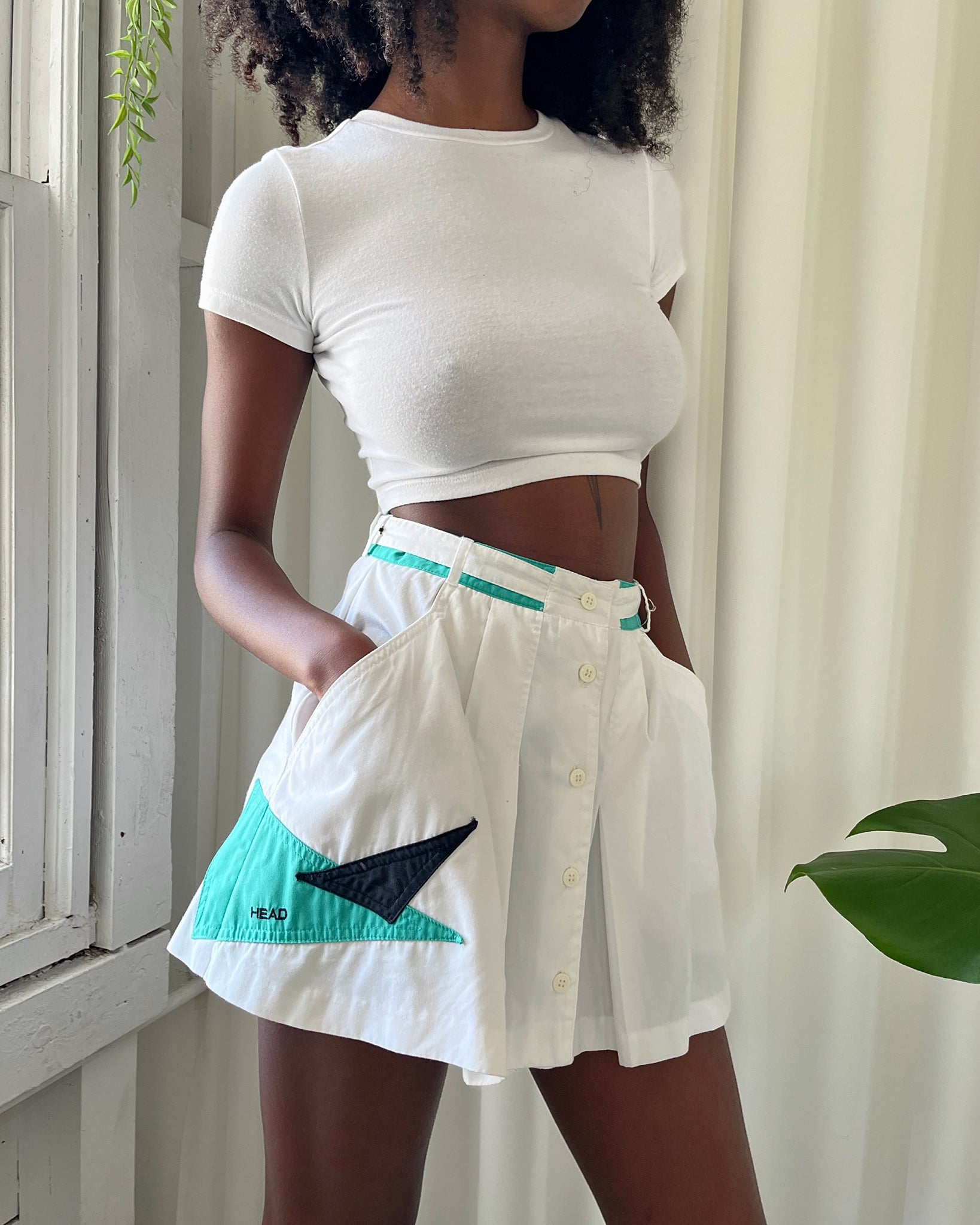 90s Tennis Mini Skirt