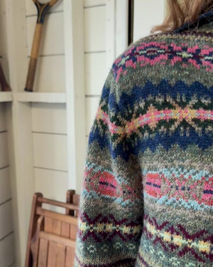 Ralph Lauren Green Wool Fair Isle Sweater | L