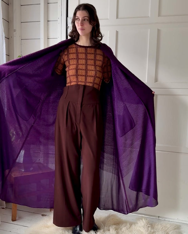 90s Jean Paul Gaultier Woven Ombre Coat | M-L - Lucky Vintage