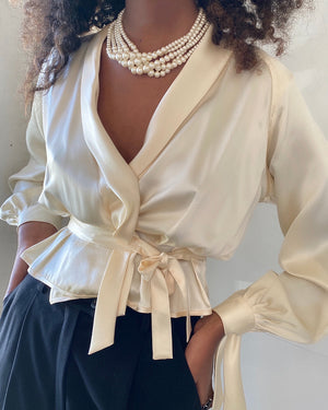 90s 5 Strand Pearl Necklace