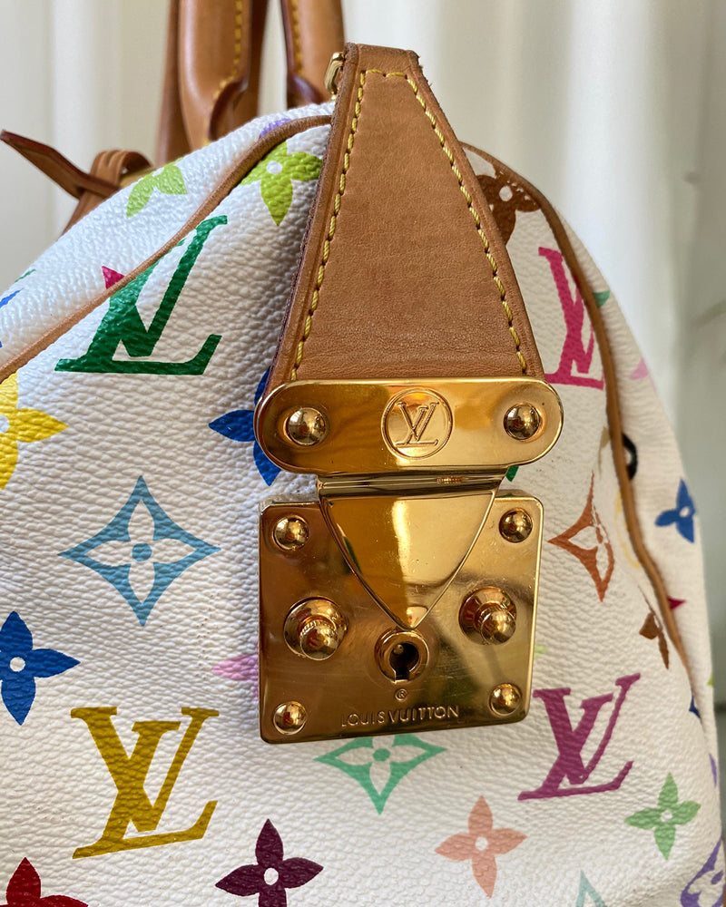 Louis Vuitton, Bags, Louis Vuitton Speedy 3 Multicolor Murakami  Collectible Piece