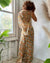 30s Floral Silk Gown