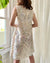 60s Iridescent Paillette Dress | M