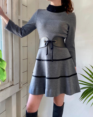 60s Feraud Mod Wool Dress