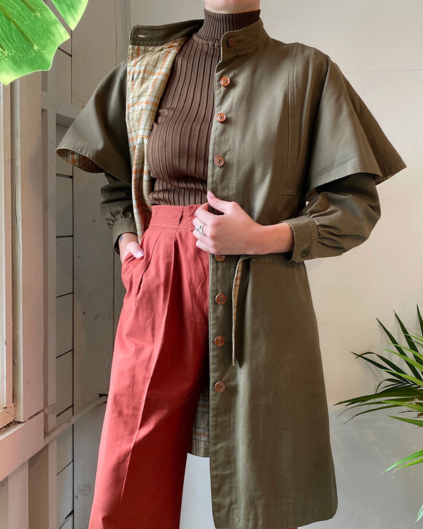 70s Kenzo JAP Belted Trench | S-M - Lucky Vintage