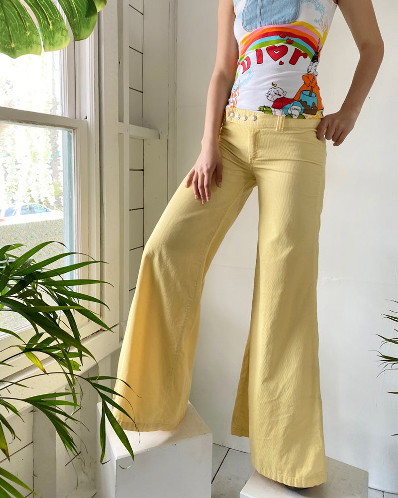 60s Low Rise Corduroy Bellbottoms - Lucky Vintage
