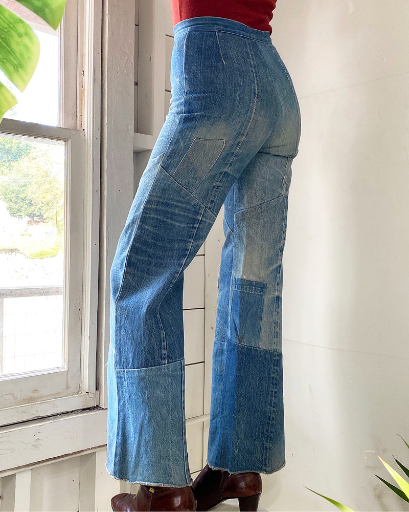 70s Patchwork Selvedge Jeans