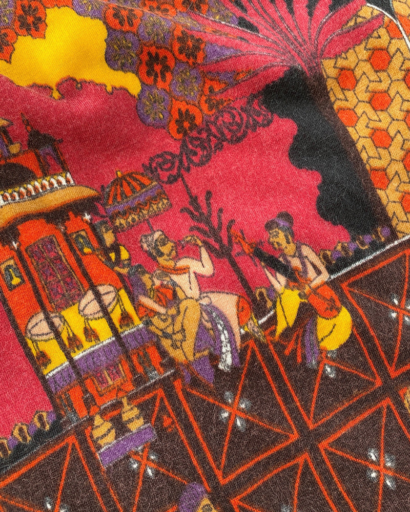 70s Lanvin Novelty Print Dress | XS-S