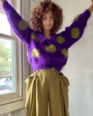 90s Mohair Confetti Sweater - Lucky Vintage