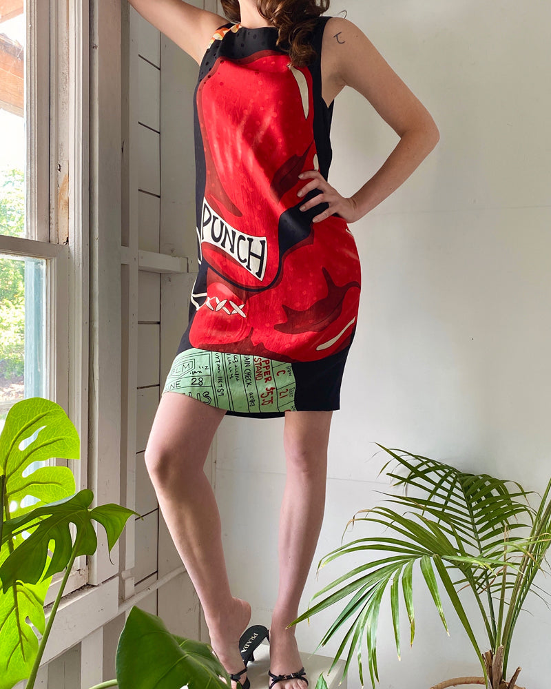 90s Nicole Miller Silk Dress