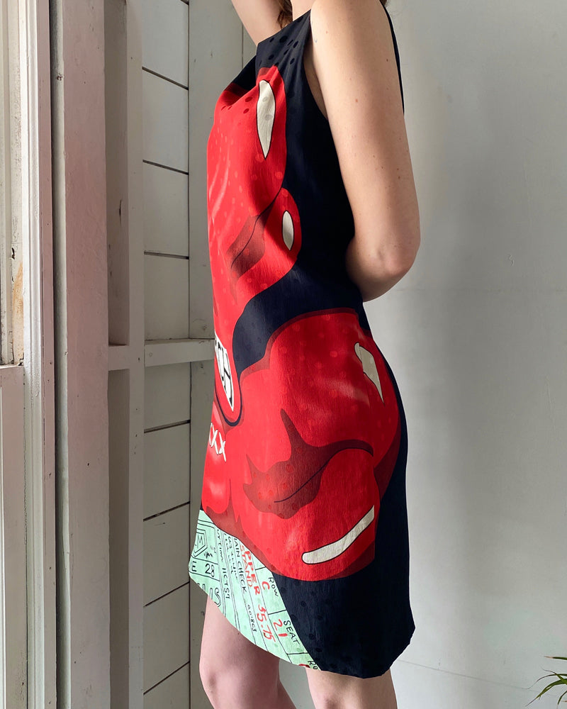 90s Nicole Miller Silk Dress