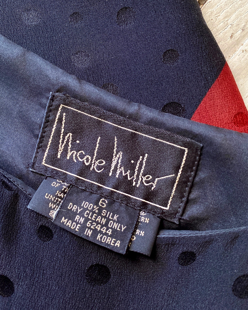 90s Nicole Miller Silk Dress