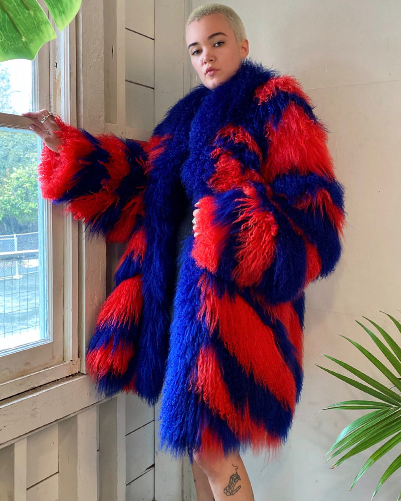 90s Dior Tibetan Lamb Coat