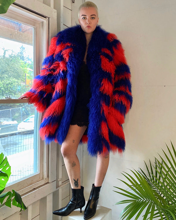 90s Dior Tibetan Lamb Coat - Lucky Vintage