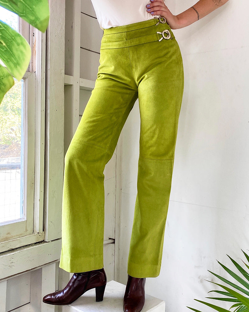 Y2k Valentino Suede Pants | S-M