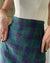 90s Plaid Wool Mini Skirt
