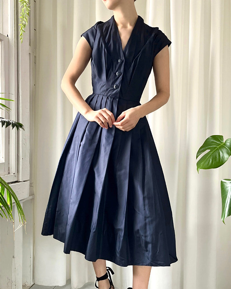 50s Christian Dior Silk Dress | S