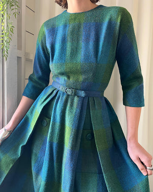 60s Feraud Mod Wool Dress - Lucky Vintage