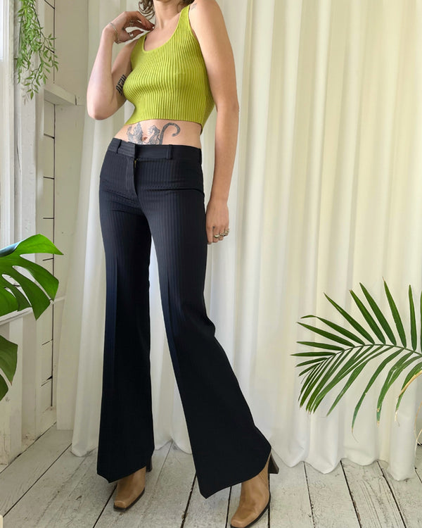 estelle flare pants in warm stripes – shopthewolfpack