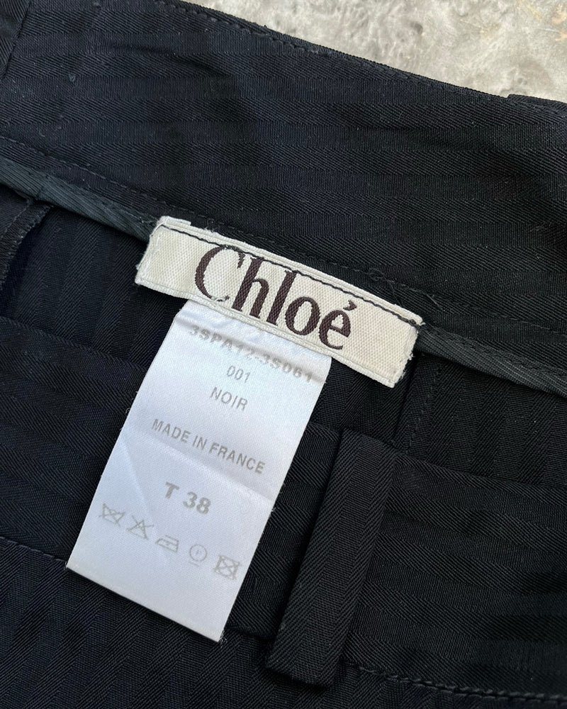 Chloe Black Noir Wool Pants