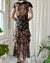 30s Silk Cherry Print Dress