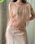 30s Peach Silk Gown | M