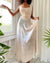 30s Floral Silk Ruched Slip Dress | M