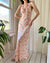 30s Floral Print Slip Dress | S-M