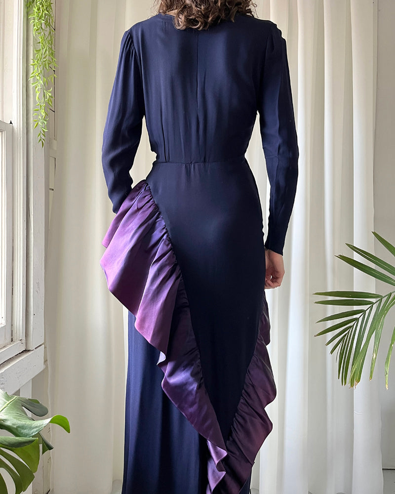 Long Sleeve 1940 Formal Dresses 1940s Vintage Style Dresses Tagged "Long Sleeved Dress" The Long Sleeve 1940 Formal Dresses 1940s Vintage Style Dresses Tagged "Long Sleeved Dress" The
