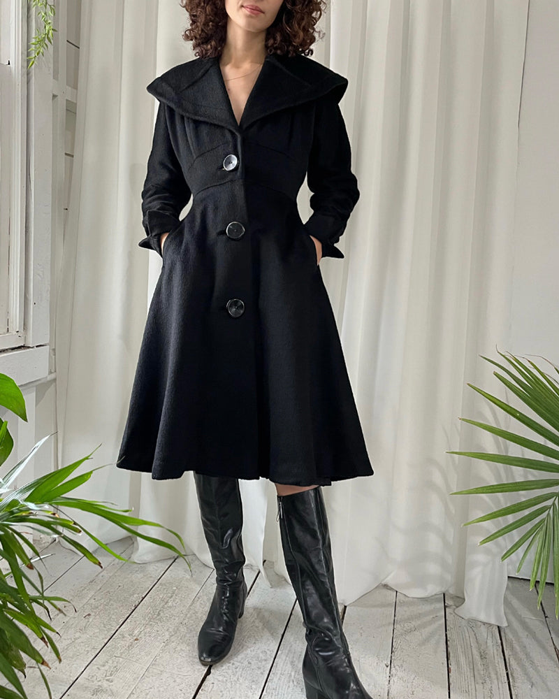 Vintage Inspired Long Wool Princess Coat Women, Fit and Flare Coat, Autumn  Winter Outwear, Trench Coat, Double Breasted Coat, Xiaolizi 3127 
