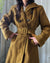 40s Belted Houndstooth Wool Coat